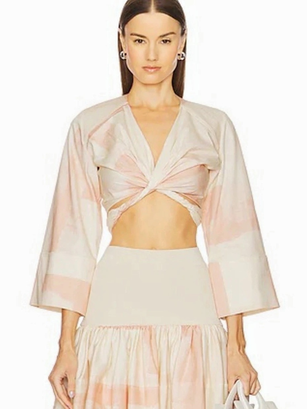 ALEXIS Ansalm Top in Pink Brushstroke XS
